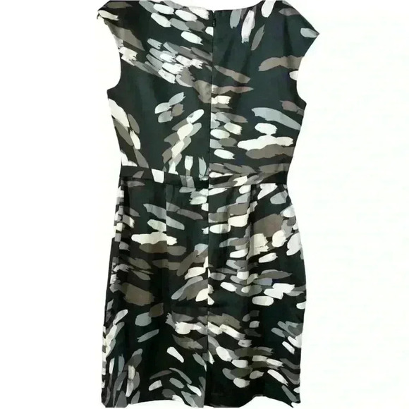 Banana Republic Women's Cap-Sleeve Sheath Dress Abstract Print - Size 6 - Picture 2 of 8